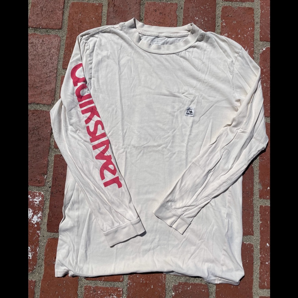 Quicksilver Cream Long Sleeve TShirt